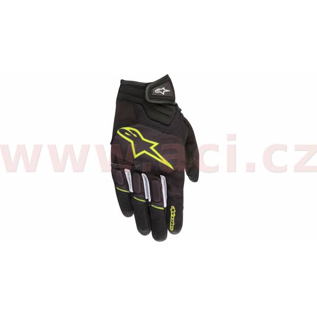 rukavice ATOM, ALPINESTARS (černé/žluté fluo) 2025 M120-245 ALPINESTARS