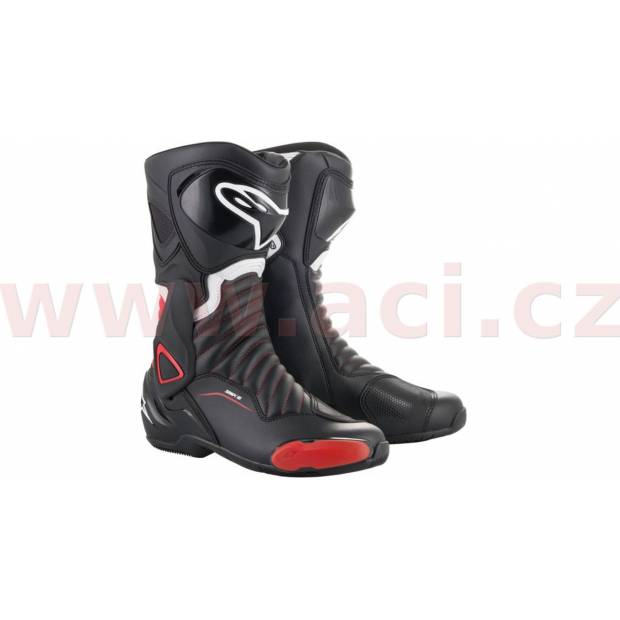 boty S-MX 6, ALPINESTARS (černé/červené) 2024 M130-251 ALPINESTARS