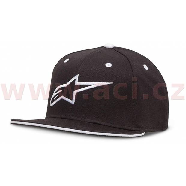 kšiltovka AGELESS FLATBILL, ALPINESTARS (černá/bílá) M186-140 ALPINESTARS