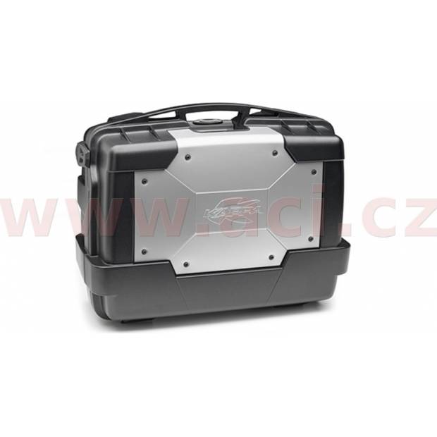 MONOKEY TopCase/Boční kufr GARDA - 33l, KAPPA (stříbrný/černý, kompozit) M009-1479 KAPPA