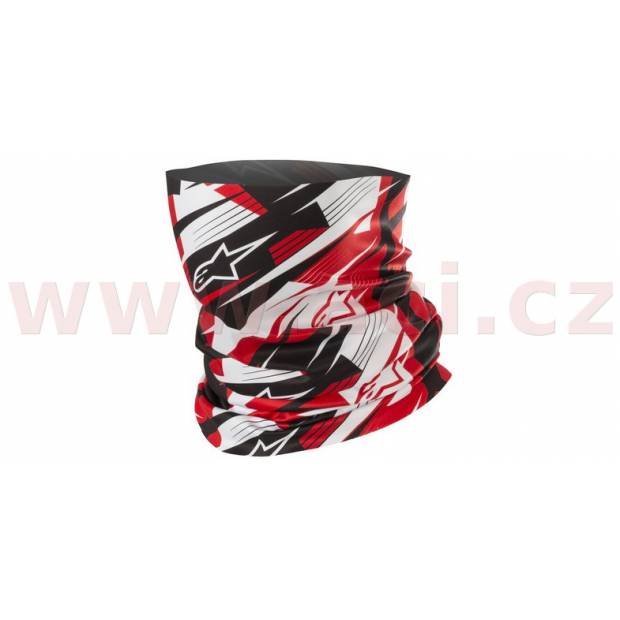 nákrčník BLURRED NECK TUBE, ALPINESTARS (černá/bílá/červená) M167-127 ALPINESTARS