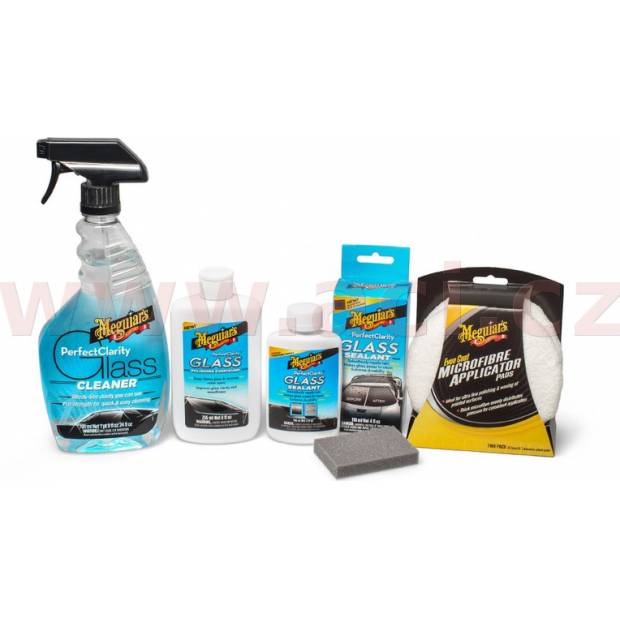 MEGUIARS Perfect Clarity Glass Care Kit - čistič, leštění, tekuté stěrače (sada)  ME GLASSKIT MEGUIARS