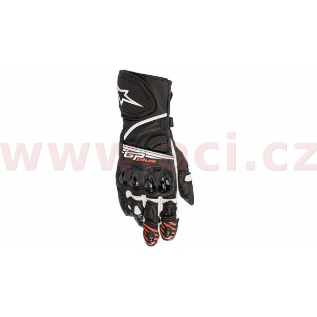 rukavice GP PLUS R 2, ALPINESTARS (černá/bílá) M120-385 ALPINESTARS