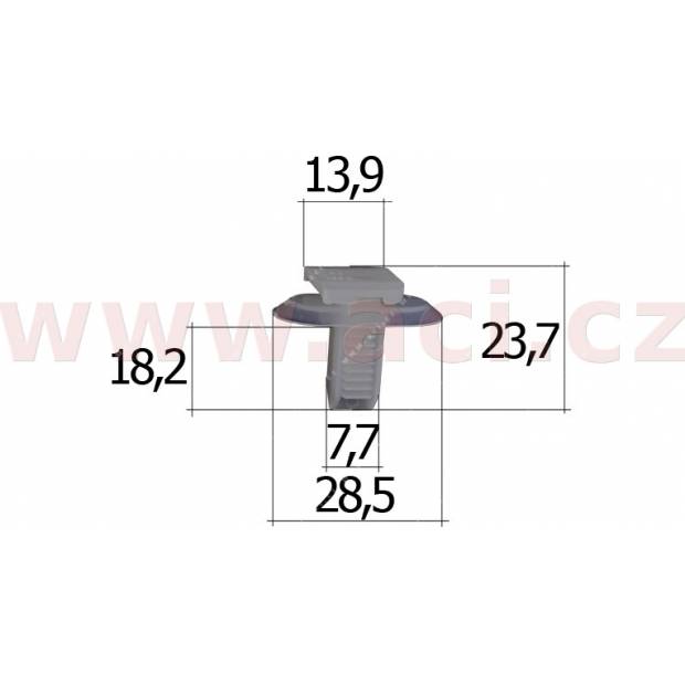 plastová příchytka (sada 5 ks) UP 57286Z Ostatní