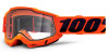 ACCURI 2, 100% Enduro Moto brýle Orange, čiré Dual plexi M150-576 100%