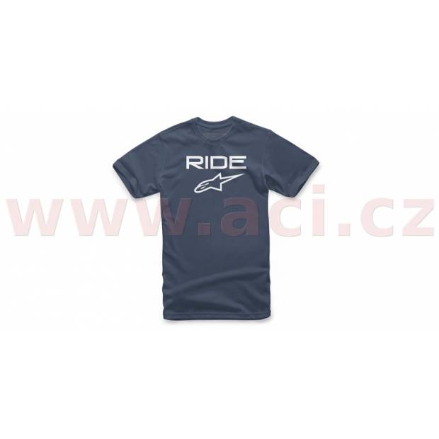 triko RIDE 2.0 TEE krátký rukáv, ALPINESTARS (tmavě modrá/bílá) M182-522 ALPINESTARS