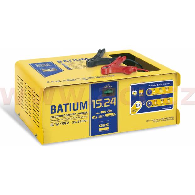 nabíječka GYS BATIUM 15.24 6/12/24 V, 225 Ah, 15 A GY 024526 GYS