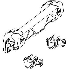 redukce pro montáž kufrů CAM-SIDE, KAPPA M009-1760 KAPPA