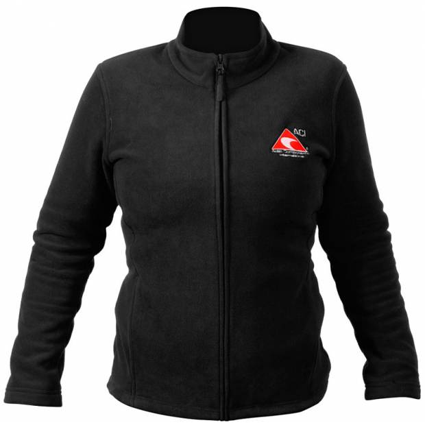 mikina dámská černá na zip fleece (vel. L) X MIKINA 122 