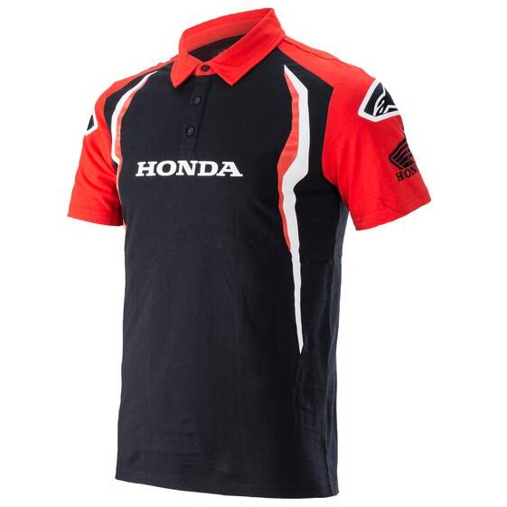 triko s límečkem HONDA, ALPINESTARS (červená/černá, vel. 2XL) M182-721-2XL ALPINESTARS