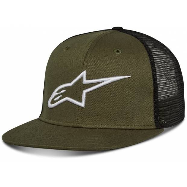 kšiltovka CORP TRUCKER, ALPINESTARS (zelená/černá) M186-537 ALPINESTARS