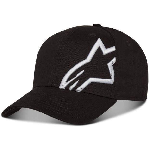 kšiltovka CORP SNAP 2 HAT, ALPINESTARS (černá/bílá) M186-543 ALPINESTARS