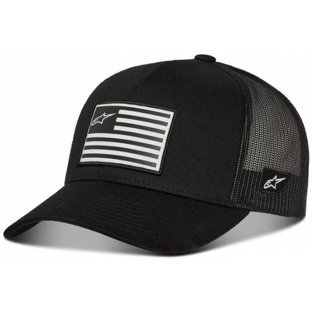 kšiltovka FLAG SNAP HAT, ALPINESTARS (černá) M186-549 ALPINESTARS