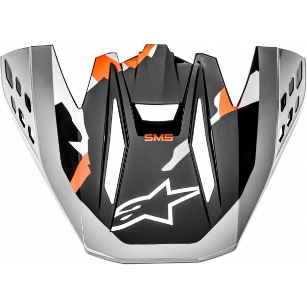 kšilt pro přilby S-M5 ROVER, ALPINESTARS (červená fluo/šedá/maskáč, verze ECE 22.05) M142-1757 ALPINESTARS