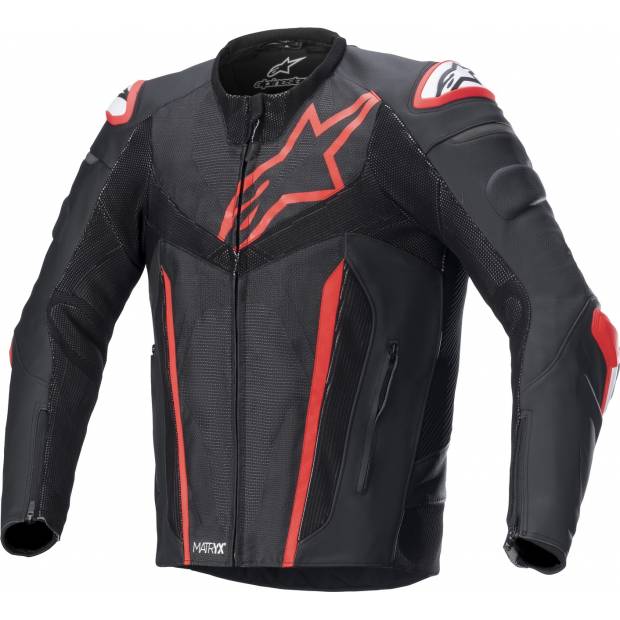 bunda FUSION, ALPINESTARS (černá/červená fluo) M100-679 ALPINESTARS