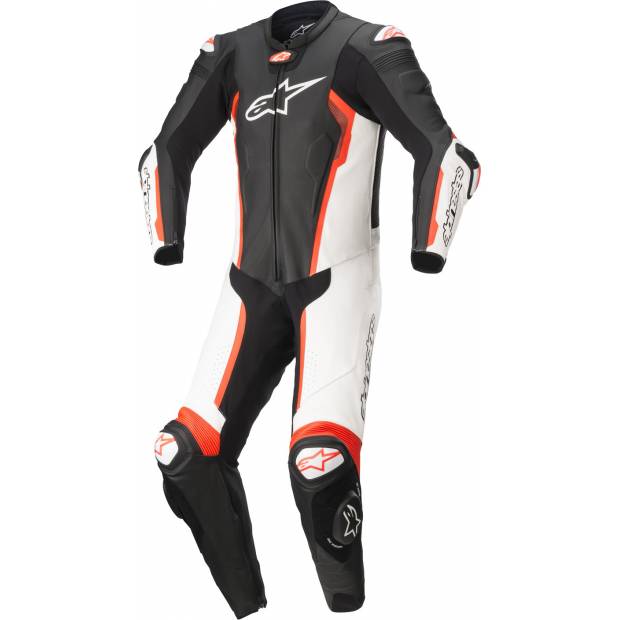 jednodílná kombinéza MISSILE 2, TECH-AIR kompatibilní, ALPINESTARS (černá/bílá/červená fluo) 2025 M104-98 ALPINESTARS