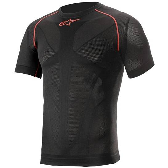 termoprádlo s krátkým rukávem RIDE TECH SUMMER, ALPINESTARS (černá/červená, vel. M/L) M163-64-ML ALPINESTARS