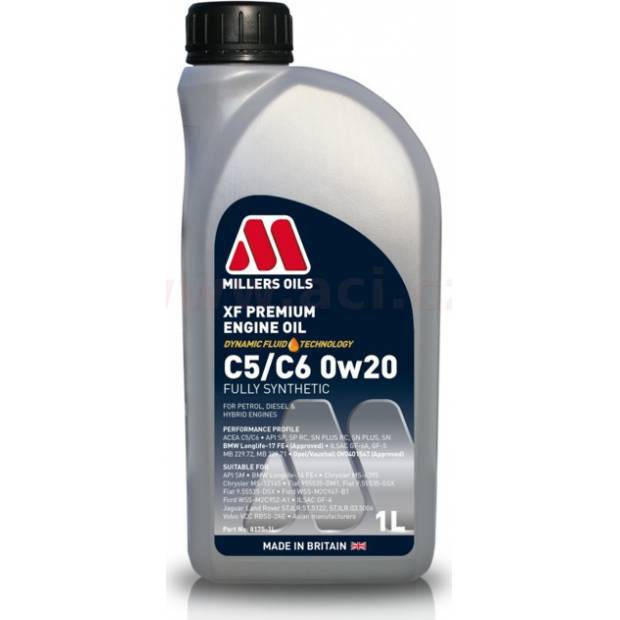 MILLERS OILS XF PREMIUM C5/C6 0w20 1 l MI 81751 MILLERS OILS