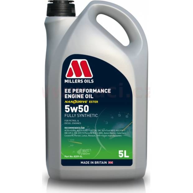 MILLERS OILS EE PERFORMANCE 5w50 5 l MI 82095 MILLERS OILS