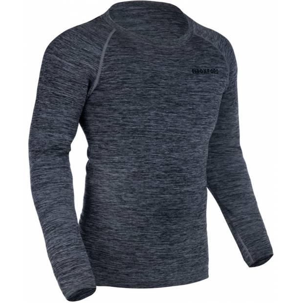 termotriko s dlouhým rukávem ADVANCED BASE LAYER, OXFORD ADVANCED (šedé/černé) M163-65 OXFORD ADVANCED