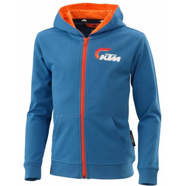 mikina na zip RADICAL, KTM, dětská (modrá) M183-093 KTM