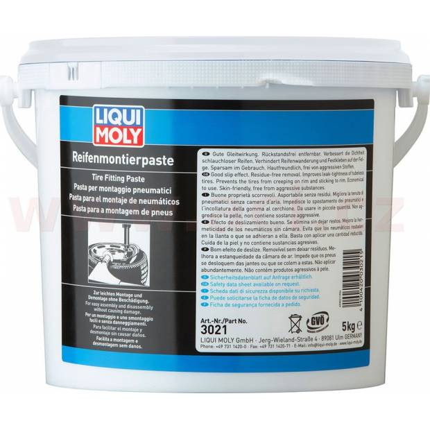 LIQUI MOLY Bílá pasta pro montáž pneumatik, 5 kg LI 3021 LIQUI MOLY