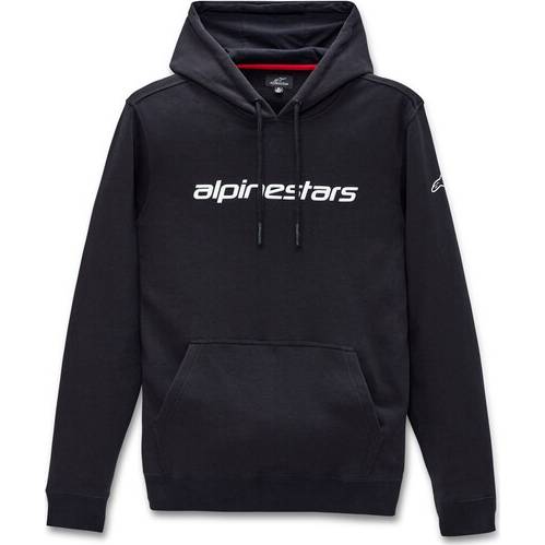 mikina LINEAR HOODIE, ALPINESTARS (černá/bílá) M180-395 ALPINESTARS