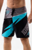 koupací šortky BOARDSHORTS, 101 RIDERS (černá/modrá, vel. M) M187-128-M 101 RIDERS