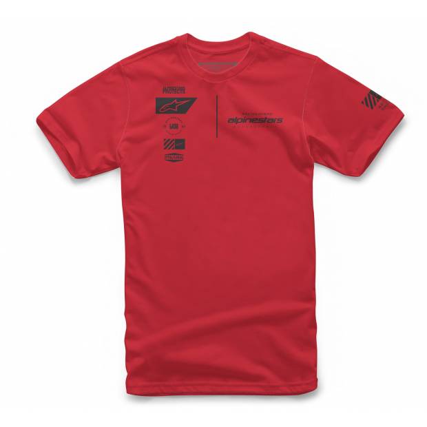 triko POSITION TEE, ALPINESTARS (červená, vel. S) M182-861-S ALPINESTARS