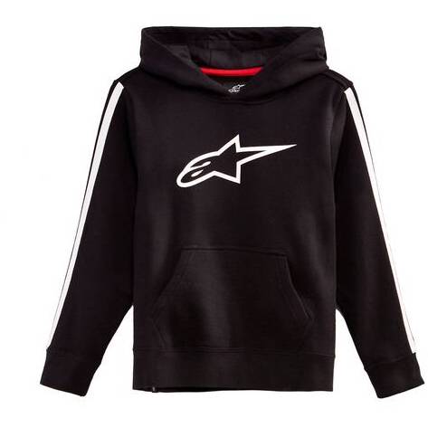 mikina KIDS RACEY HOODIE, ALPINESTARS, dětská (černá/červená, vel. M) M180-413-M ALPINESTARS