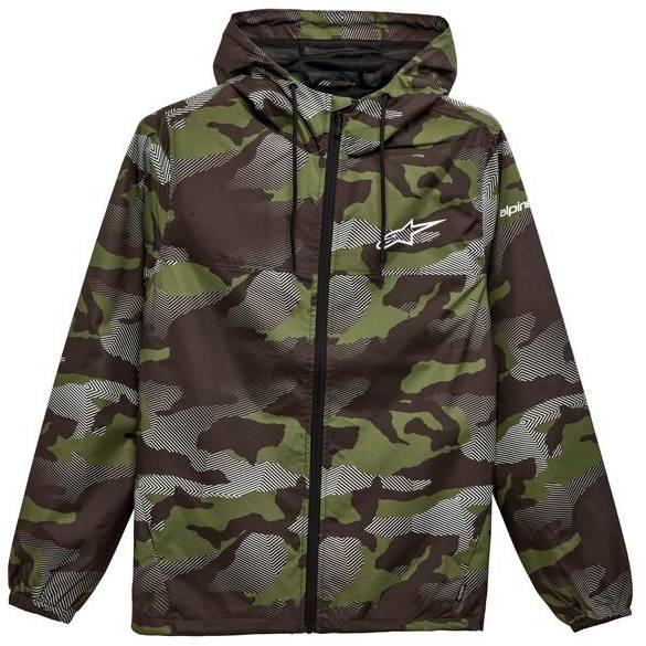 bunda TREQ WINDBRAKER, ALPINESTARS (zelená camo, vel. 2XL) M181-98-2XL ALPINESTARS