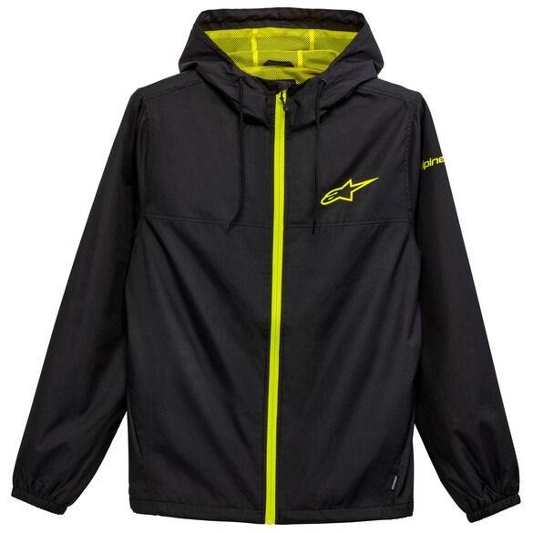 bunda TREQ WINDBRAKER, ALPINESTARS (černá/žlutá fluo, vel. 2XL) M181-99-2XL ALPINESTARS