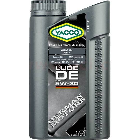 Motorový olej YACCO LUBE DE 5W30 1L MY 30551 YACCO