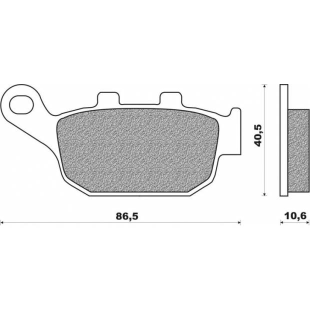 brzdové destičky, NEWFREN (směs ROAD TOURING SINTERED) 2 ks v balení M502-919 NEWFREN