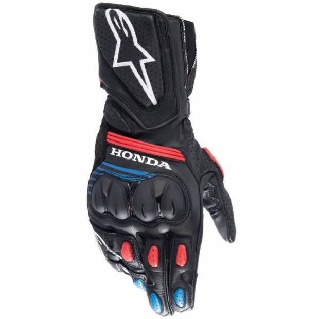 rukavice SP-8 HONDA kolekce, ALPINESTARS (černé/červené/modré) 2025 M120-686 ALPINESTARS