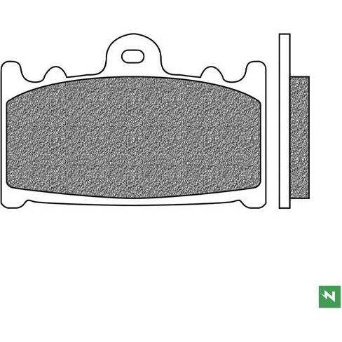 brzdové destičky, NEWFREN (směs ROAD TOURING SINTERED) 2 ks v balení M502-945 NEWFREN