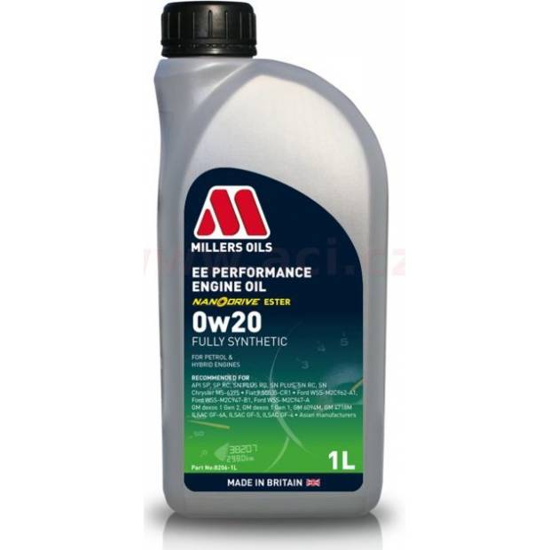 MILLERS OILS EE PERFORMANCE 0w20 1l MI 82061 MILLERS OILS