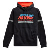 mikina CLUB HOODIE, ALPINESTARS (černá/červená/modrá/šedá, vel. 2XL) M180-429-2XL ALPINESTARS