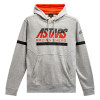 mikina CLUB HOODIE, ALPINESTARS (šedá/černá/červená, vel. 2XL) M180-430-2XL ALPINESTARS