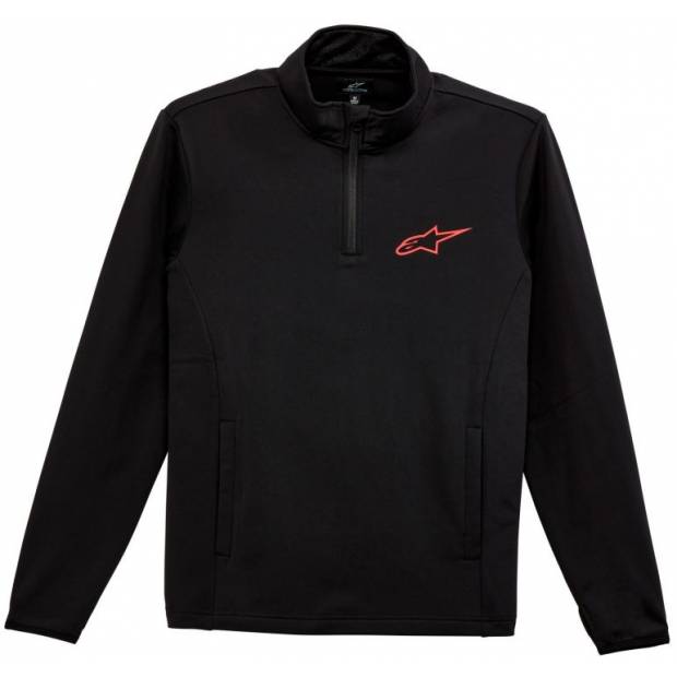 mikina MISSION 2 MIDLAYER, ALPINESTARS (černá/červená, vel. 2XL) M180-422-2XL ALPINESTARS