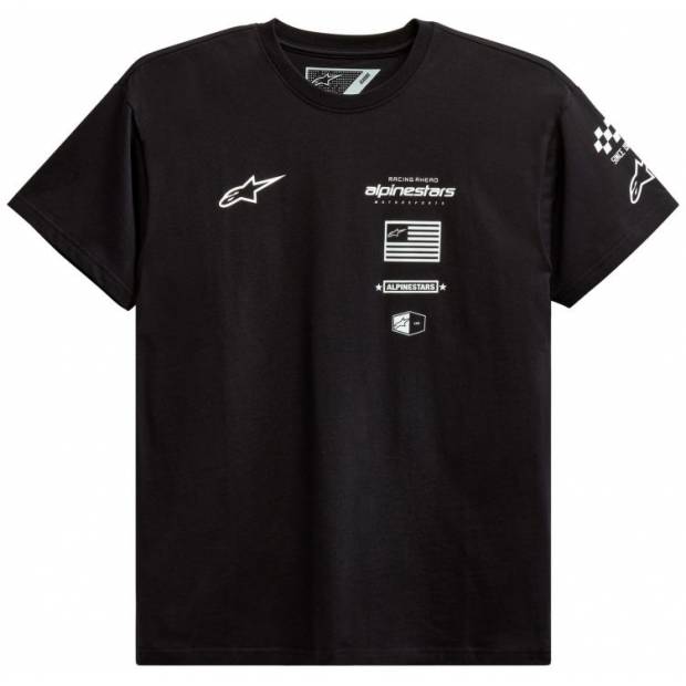 triko H BLOCK TEE, ALPINESTARS (černá/bílá) M182-949 ALPINESTARS