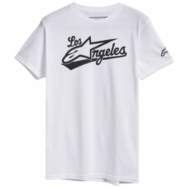 triko LOS ANGELES TEE, ALPINESTARS (bílá, vel. XL) M182-977-XL ALPINESTARS