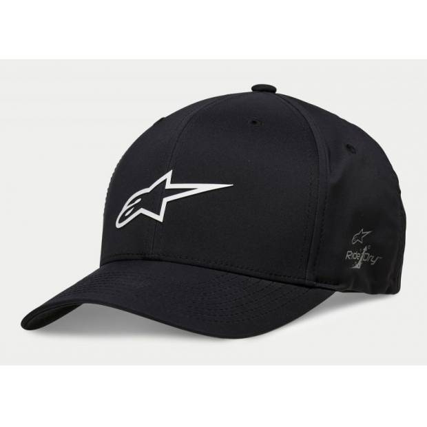 kšiltovka AGELESS WP TECH HAT, ALPINESTARS (černá/bílá, vel. L/XL) M186-718-LXL ALPINESTARS