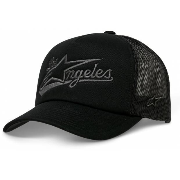 kšiltovka LOS ANGELES FOAM TRUCKER HAT, ALPINESTARS (černá/šedá) M186-728 ALPINESTARS