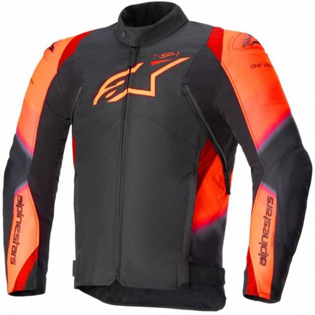 bunda T-SP 1 2 WATERPROOF, ALPINESTARS (černá/červená fluo, vel. S) M100-923-S ALPINESTARS