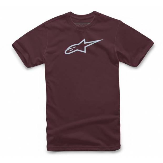 triko AGELESS CLASSIC TEE, ALPINESTARS (karmínová/světle modrá, vel. S) M182-958-S ALPINESTARS