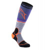 ponožky MX PRO, ALPINESTARS (černá/šedá/fialová/oranžová, vel. L) M168-243-L ALPINESTARS