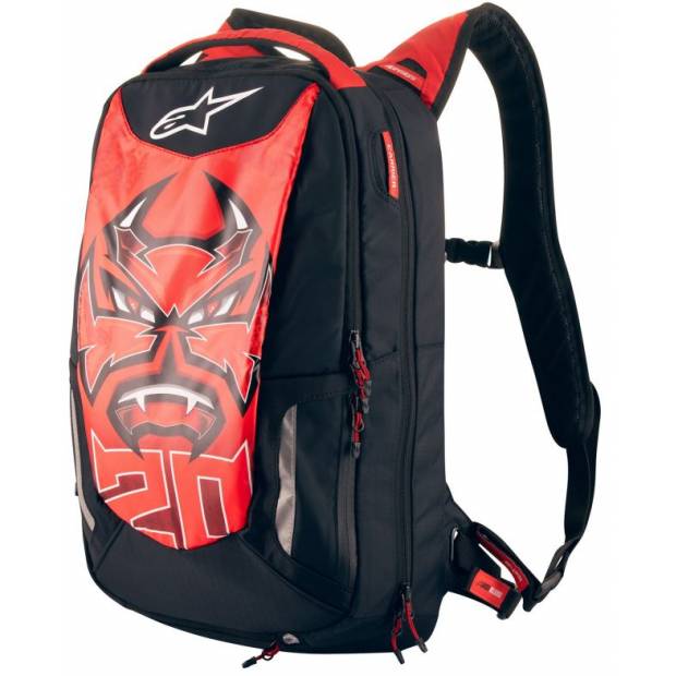 batoh CITY HUNTER FQ20, ALPINESTARS (černá/červená/bílá) 2024 M006-710 ALPINESTARS