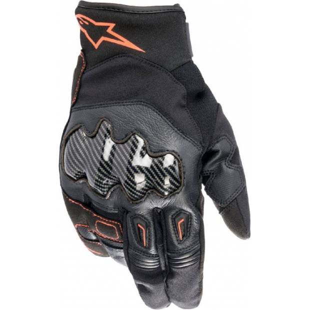 rukavice SMX-1 DRYSTAR, ALPINESTARS (černá/červená fluo) 2025 M120-747 ALPINESTARS