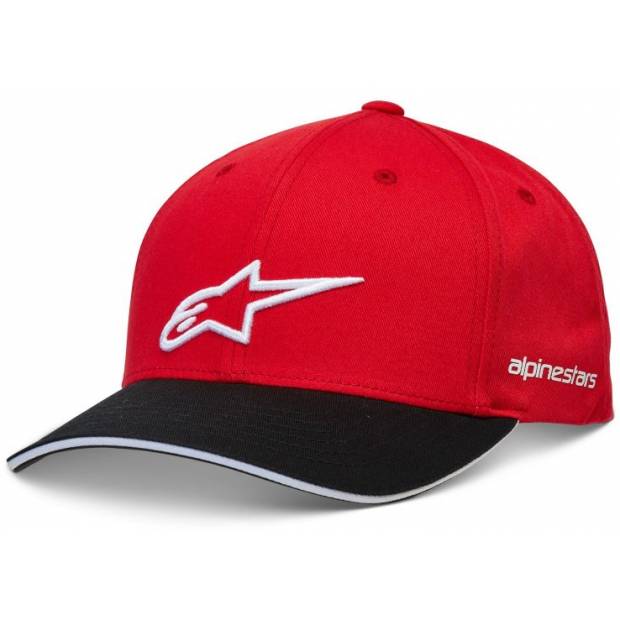 kšiltovka ROSTRUM HAT, ALPINESTARS (červená/černá) M186-715 ALPINESTARS